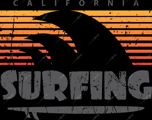 California Surfing DTF Transfer