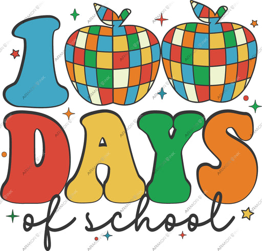 100 Days Of School DTF Transfer