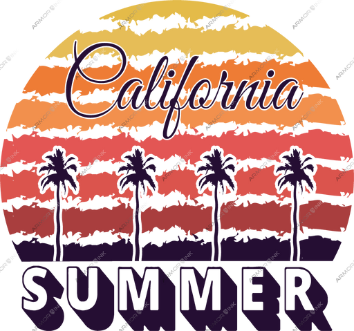 California Summer DTF Transfer