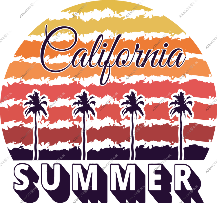 California Summer DTF Transfer