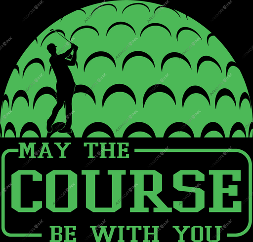 May The Course Be With You DTF Transfer