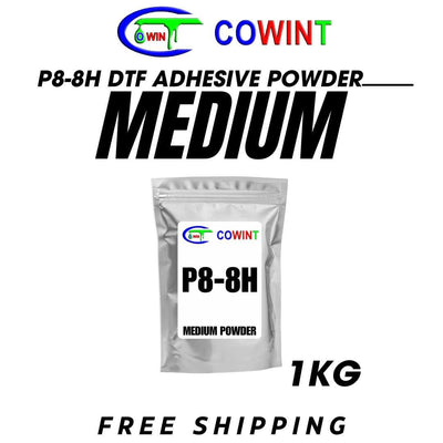 Bag of P8-8H DTF adhesive powder.