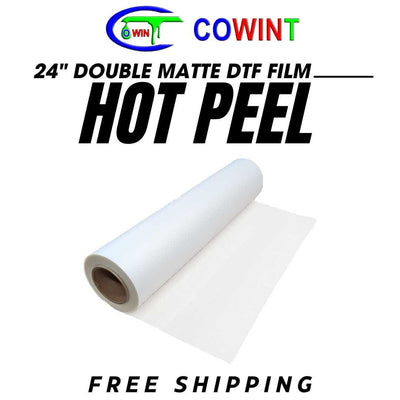 24 Double Matte DTF Film - Hot Peel