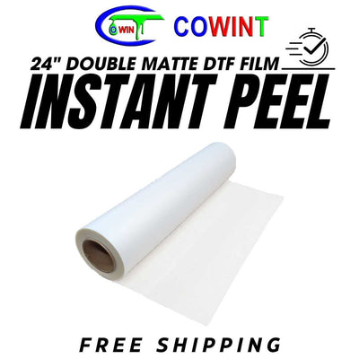 24 Double Matte DTF Film Instant Peel - Free Shipping