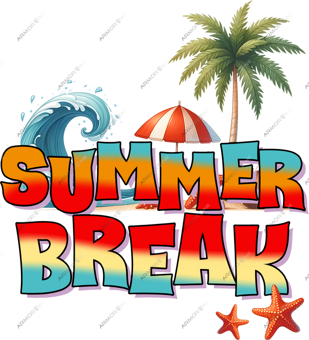 Summer Break DTF Transfer