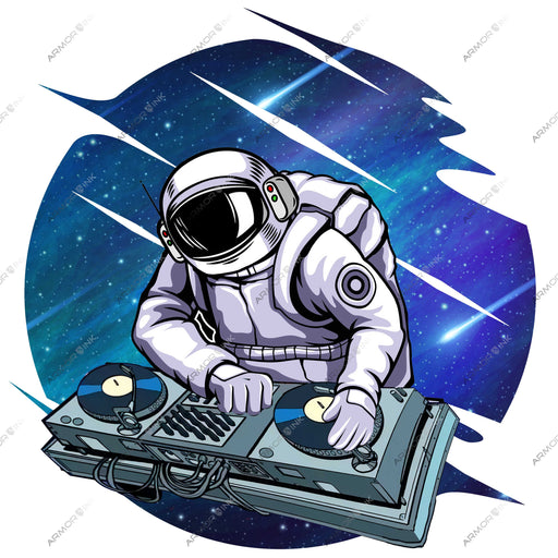 Astronaut Space DJ DTF Transfer