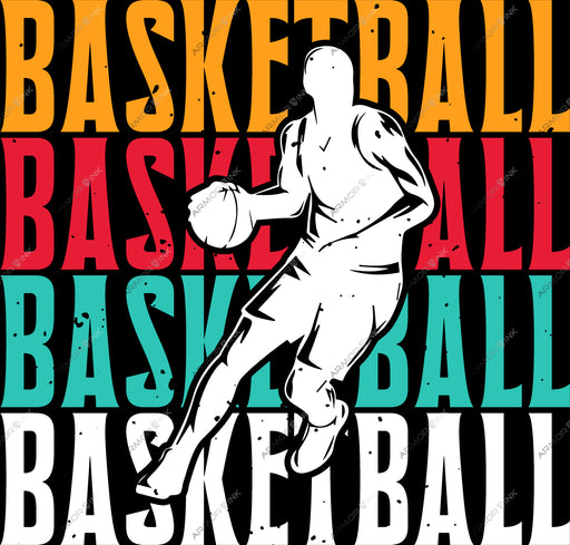 Basketball, Basketball, Basketball, Basketball DTF Transfer