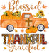 Blessed Thankful Grateful DTF Transfer