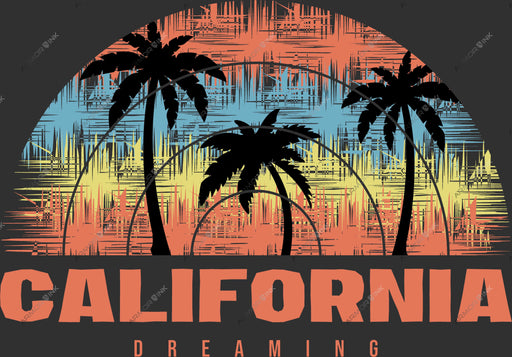 California Dreaming DTF Transfer