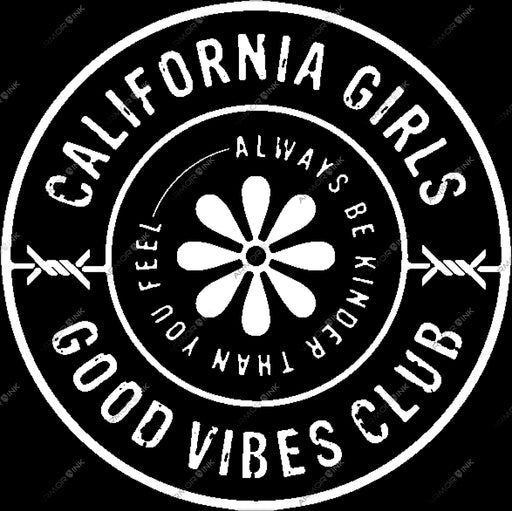 California Girls Good Vibes Club DTF Transfer
