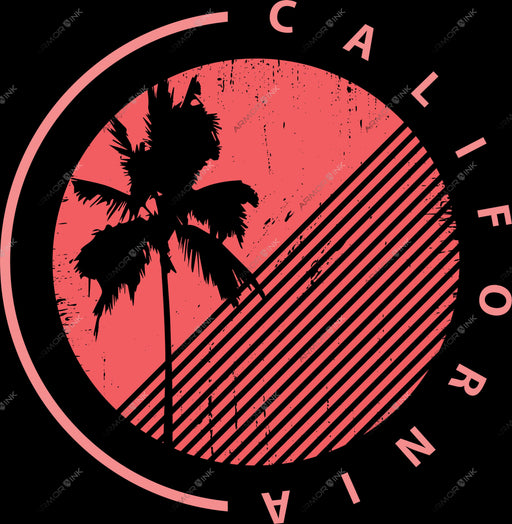 California Palm Tree DTF Transfer