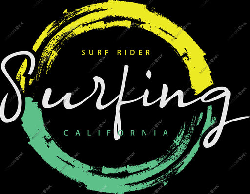 California Surf Rider DTF Transfer