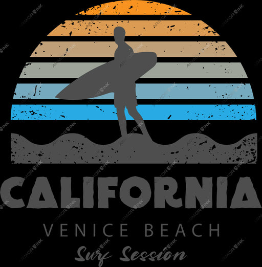 California Venice Beach DTF Transfer
