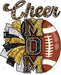 Cheer Mom Gold And Black DTF Transfer