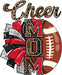 Cheer Mom Red And Black DTF Transfer