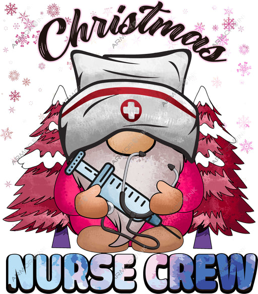 Christmas Nurse Crew DTF Transfer