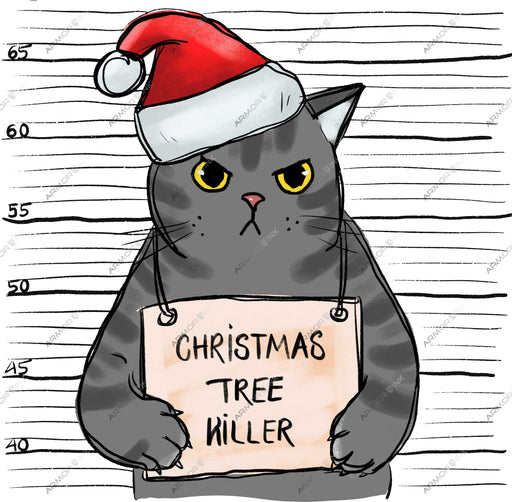 Christmas Tree Killer DTF Transfer