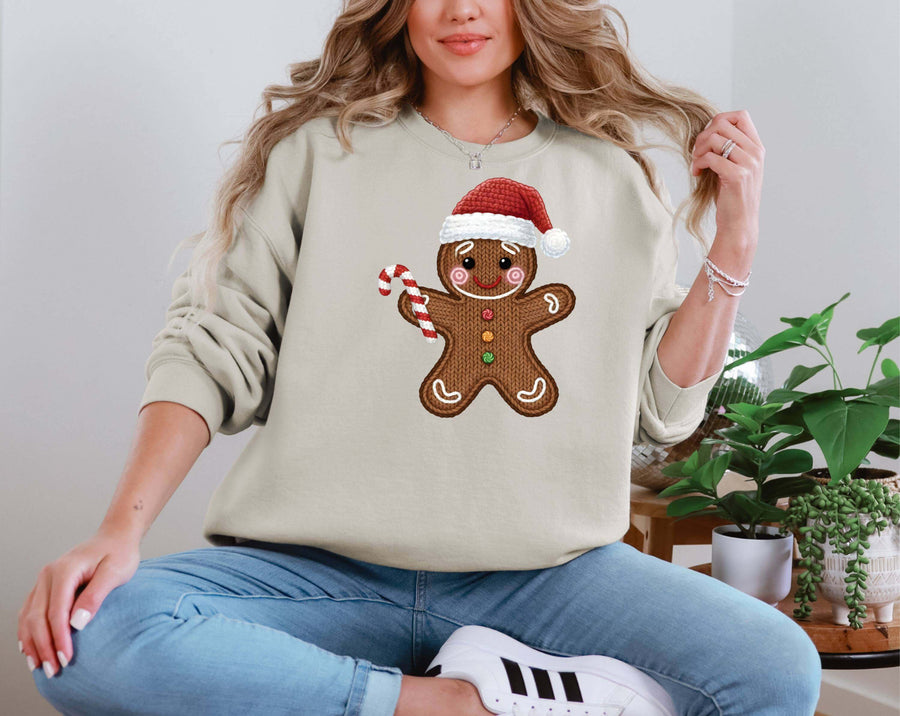 Crochet Gingerbread Man DTF transfer