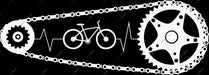Cycling Heartbeat DTF Transfer