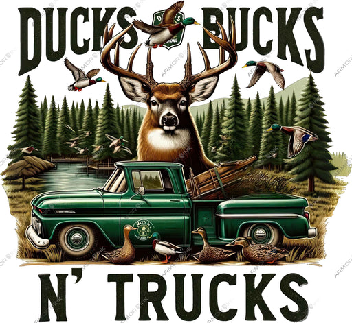 Ducks Bucks N' Trucks DTF Transfer
