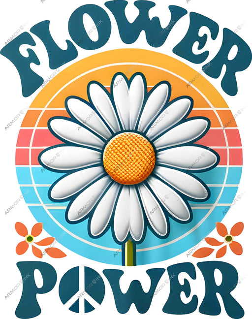 Flower Power DTF Transfer