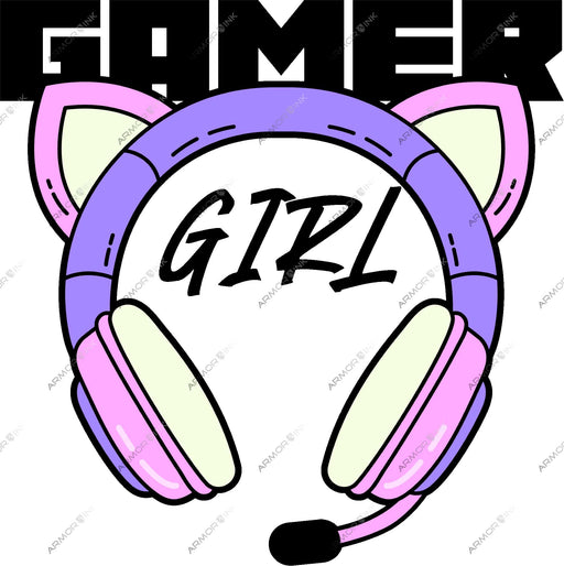 Gamer Girl DTF Transfer