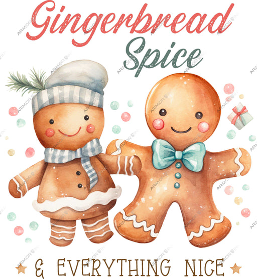 Gingerbread Spice & Everything Nice DTF Transfer