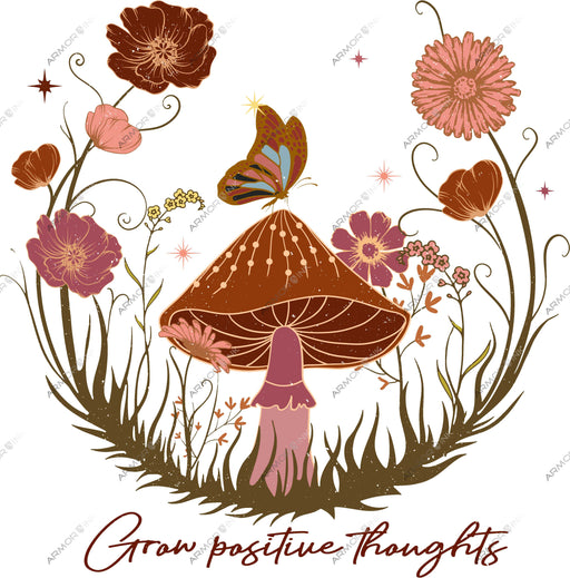 Grow Positive Thoughts DTF Transfer