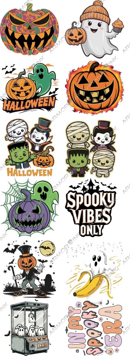Halloween Pre - made 5 Foot (22x60) DTF Gang Sheet - Armor InkArmor InkArmor Ink3924 - 1109308730910Halloween Pre - made 5 Foot (22x60) DTF Gang Sheet