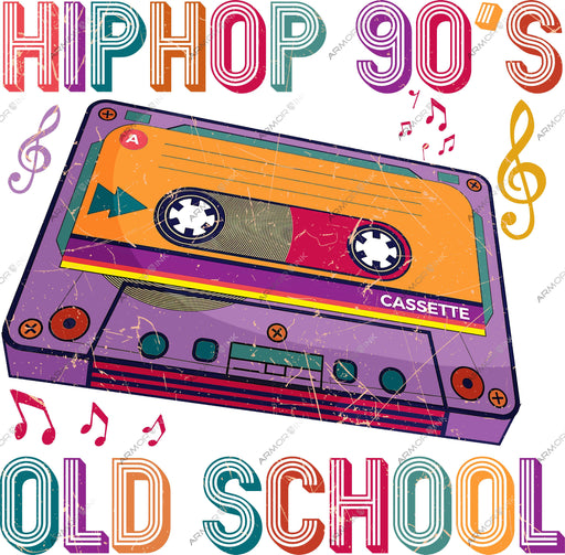 Hiphop 90's Old School DTF Transfer