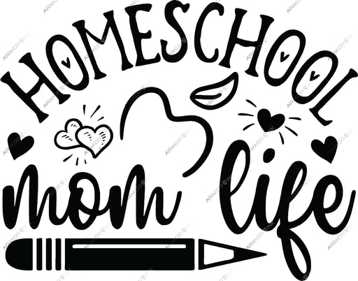 Homeschool Mom Life DTF Transfer