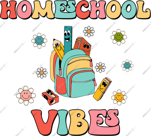 Homeschool Vibes DTF Transfer