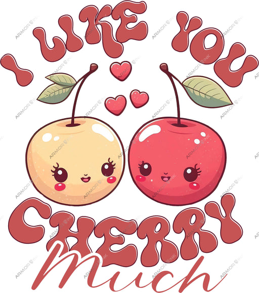 I Like You Cherry Much DTF Transfer