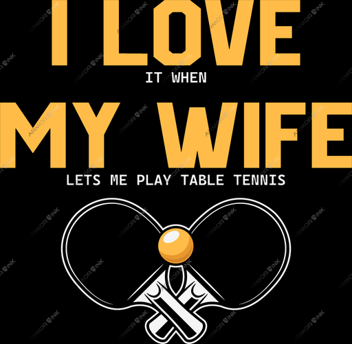 I Love My Wife DTF Transfer