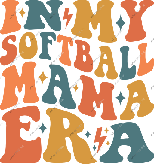 In My Softball Mama Era DTF Transfer