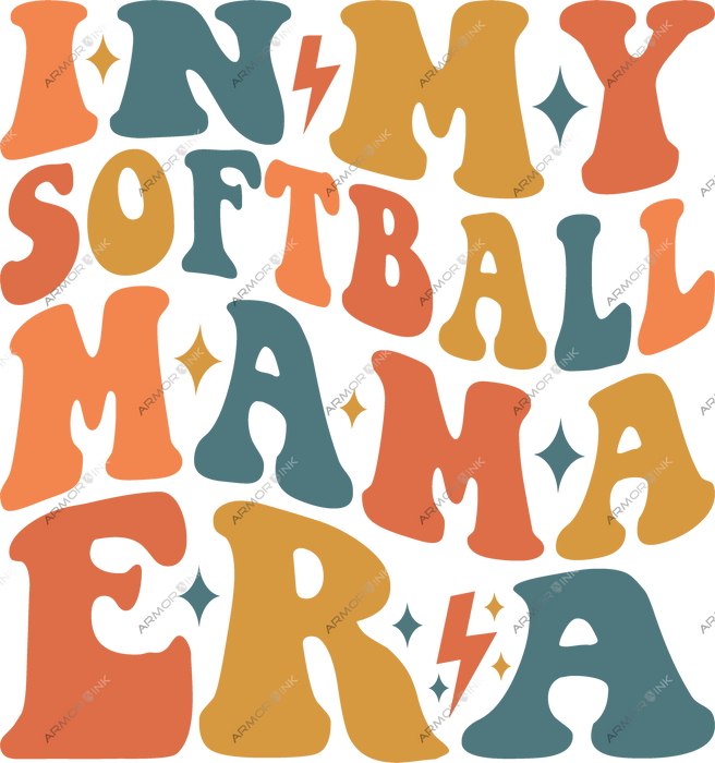 In My Softball Mama Era DTF Transfer