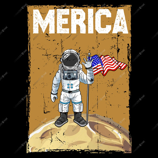 Merica Astronaut DTF Transfer