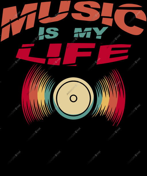 Music Is My Life DTF Transfer