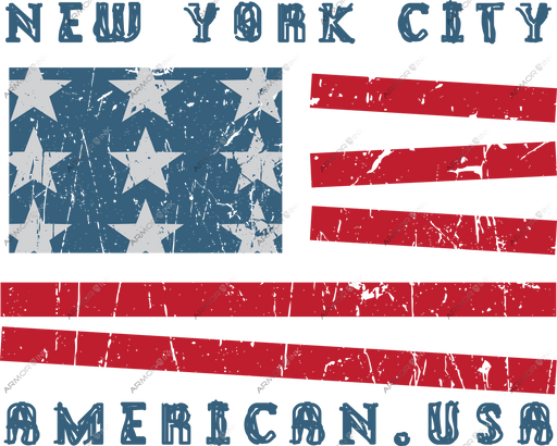 New York City Flag DTF Transfer