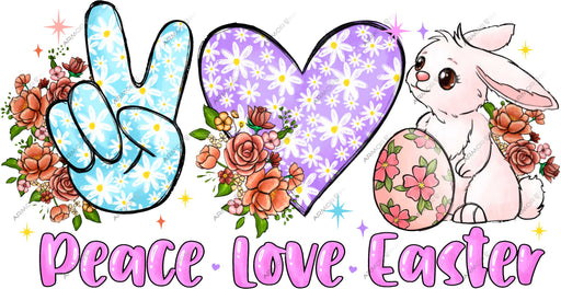 Peace Love Easter DTF Transfer