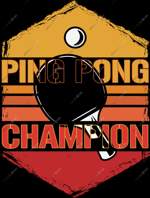 Ping Pong Champion DTF Transfer