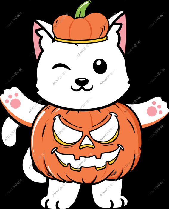 Pumpkin Kitten DTF Transfer