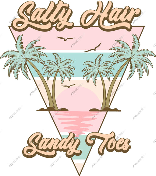Salty Hair Sandy Toes DTF Transfer
