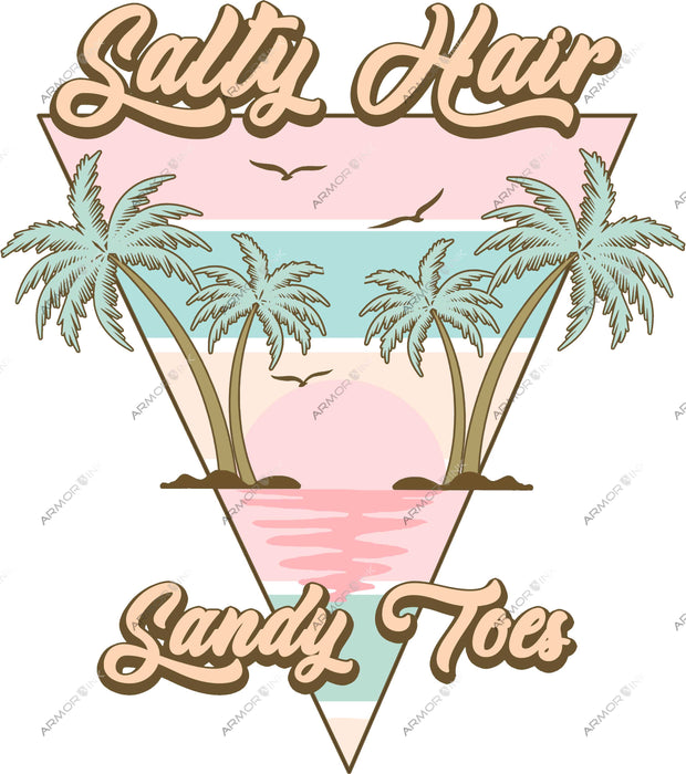 Salty Hair Sandy Toes DTF Transfer