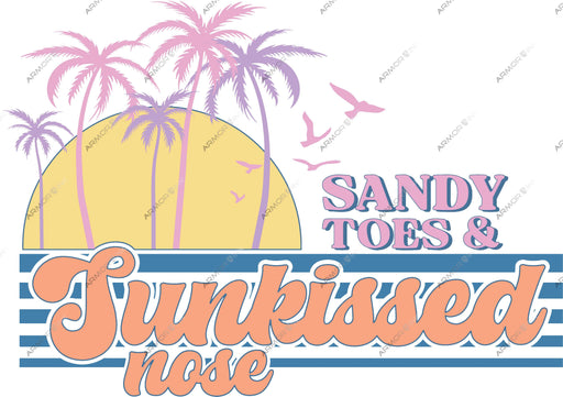 Sandy Toes & Sunkissed Nose DTF Transfer