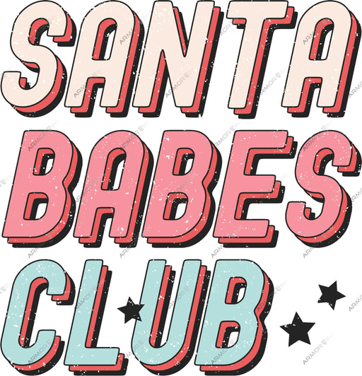 Santa Babes Club DTF Transfer