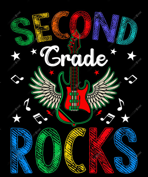Second Grade Rocks DTF Transfer