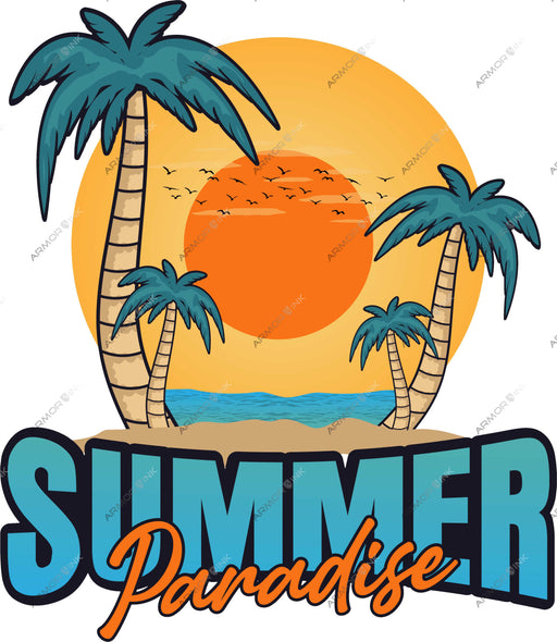 Summer Paradise DTF Transfer