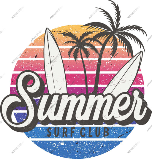 Summer Surf Club DTF Transfer