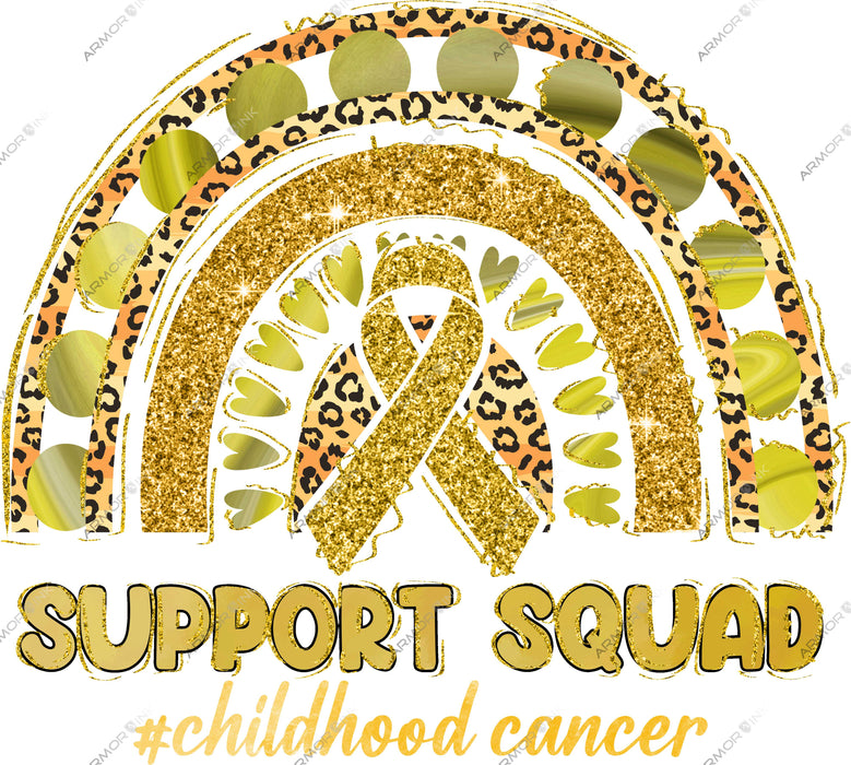 Support Squad Childhood Cancer Awareness DTF Transfer